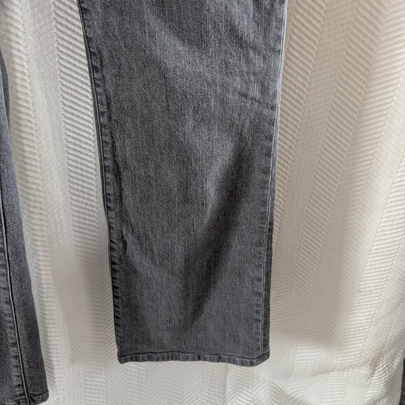 Miraclebody by Miraclesuit Shaping bootcut jeans Gray size 12 Embellished pocket - Picture 7 of 9